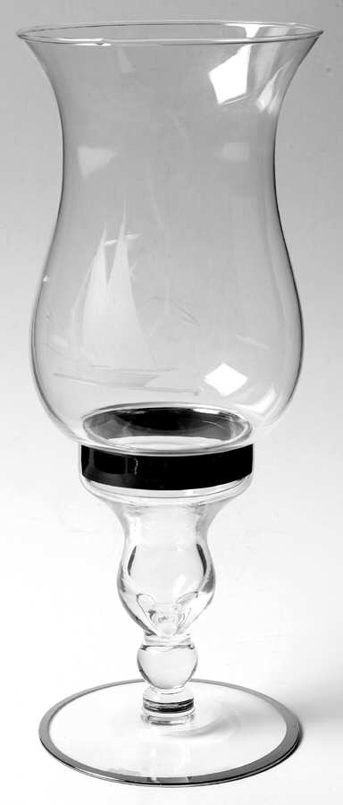 RZL1 Hurricane Lamp & Globe by Rezler & Howell Crys-1