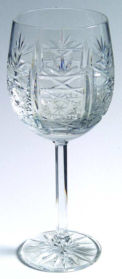 San Michele Cut (Multisided Stem) Water Goblet by Riedel Crystal-1