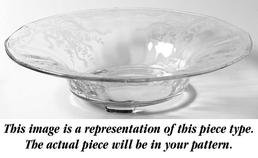 Fairfax Topaz (Yellow, Line 2375) 12" 3-Toed Footed Bowl by Fostoria-1