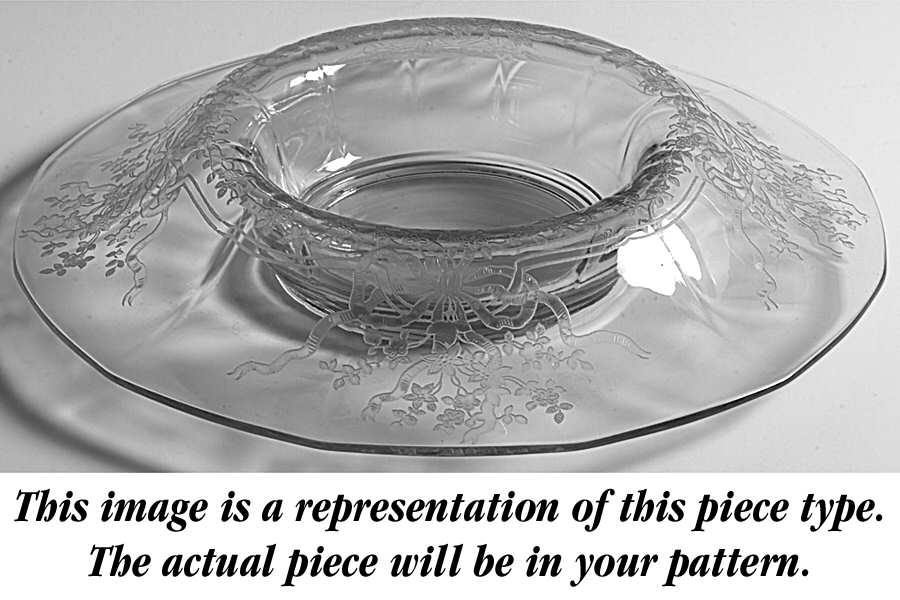 Oak Leaf Green (Brocade) 12" Centerpiece by Fostoria-1