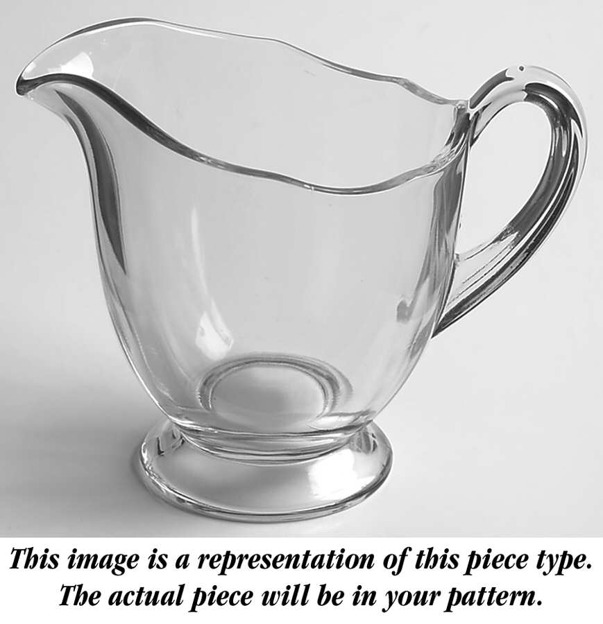 Fuchsia Clear Footed Creamer by Fostoria-1