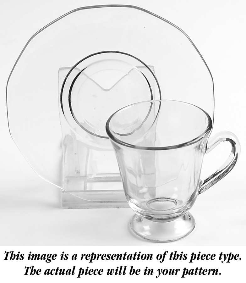 Fairfax Amber (Line 2375) Demitasse Cup & Saucer Set by Fostoria-1