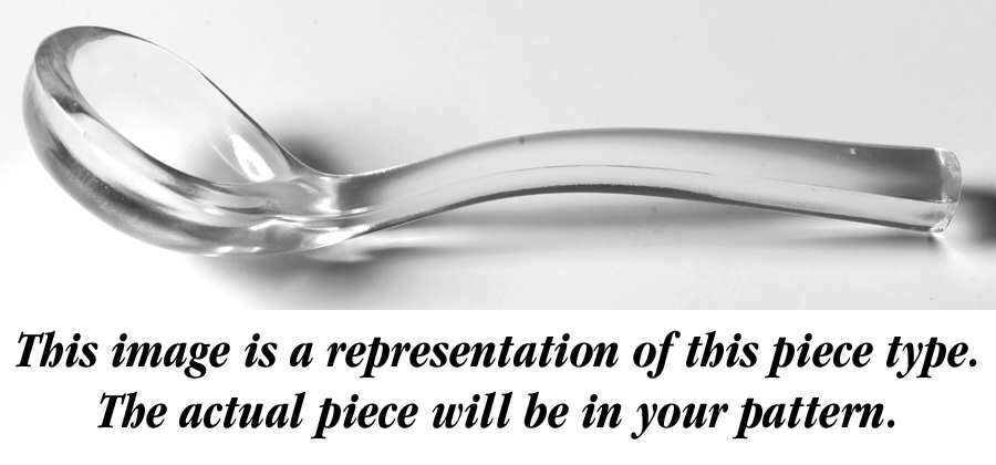 Oak Leaf Green (Brocade) Mayonnaise Ladle by Fostoria-1