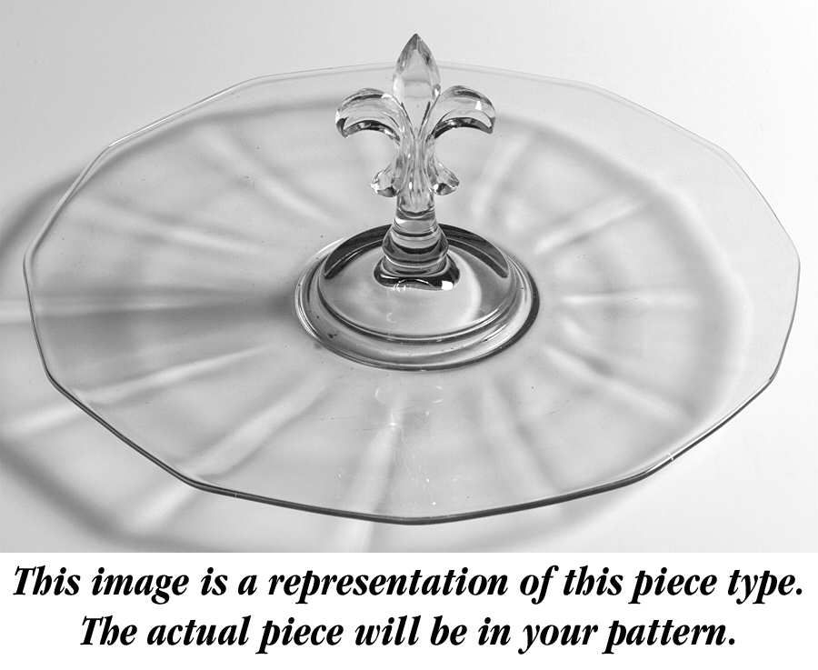 Fairfax Orchid (Purple, Line 2375)) Center Handle Tray by Fostoria-1