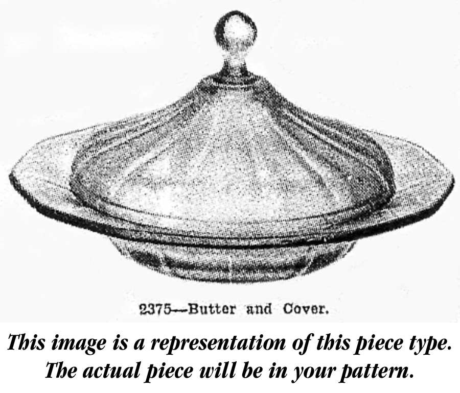 Fairfax Orchid (Purple, Line 2375)) Round Covered Butter by Fostoria-1