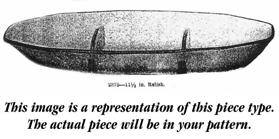 June Pink 11" Oval 3 Part Relish by Fostoria-1