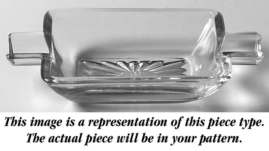 Baroque Topaz 3" Oblong Ashtray (Baroque Shape) by Fostoria-1