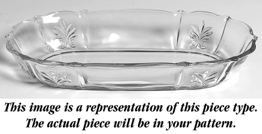 Beacon (Stem 6017, Cut 767) 11" Oval Celery (Baroque Shape) by Fostoria-1