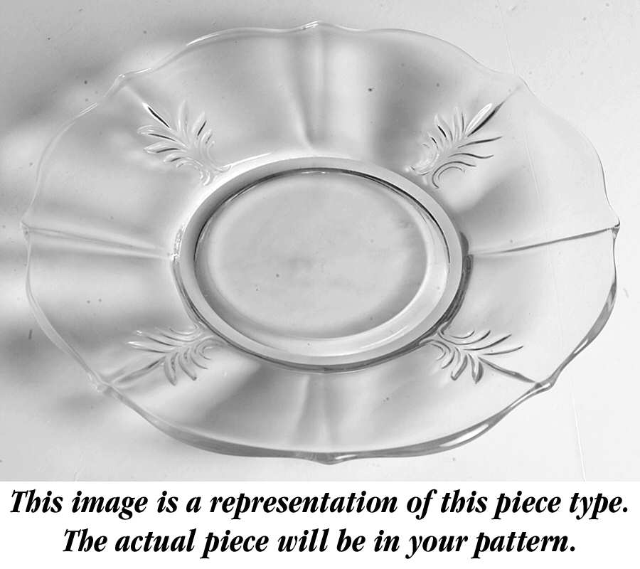 Baroque Topaz Mayonnaise Underplate (Baroque Shape) by Fostoria-1