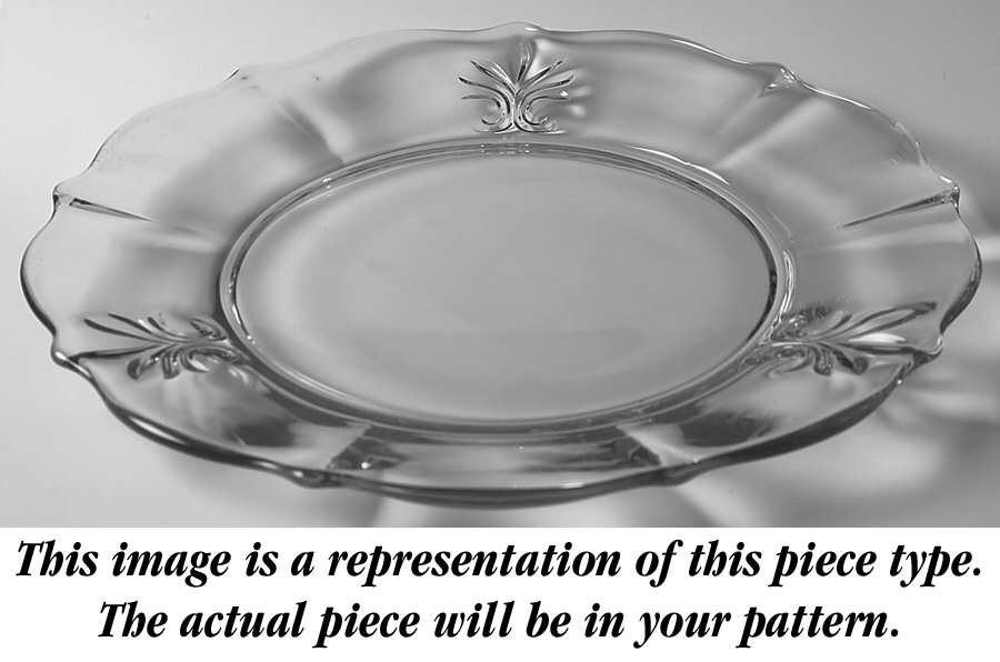 Meadow Rose Blue Baroque Shape Dinner Plate by Fostoria-1