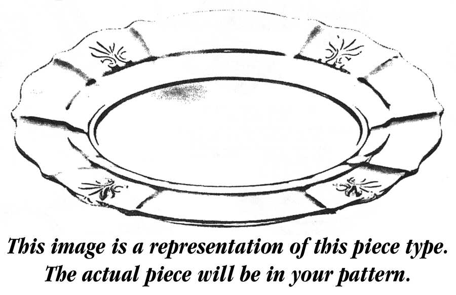 Shirley 12" Oval Platter (Baroque Shape) by Fostoria-1