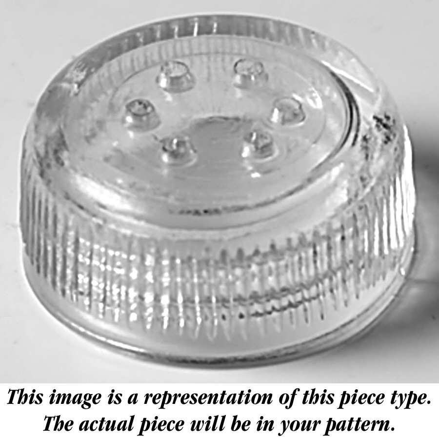 Baroque Clear Baroque Individual Shaker, Glass Lid Only by Fostoria-1