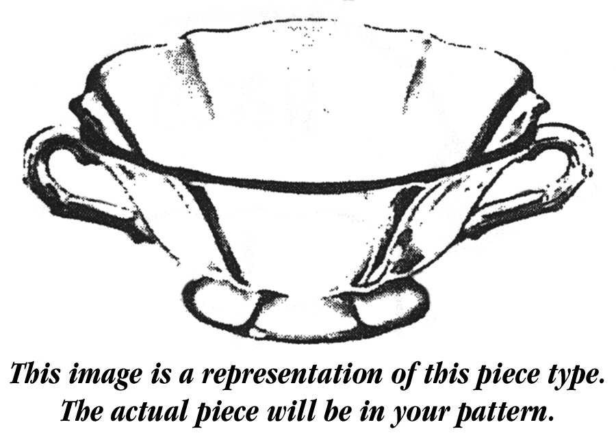 Shirley Cream Soup Bowl (Baroque Shape) by Fostoria-1