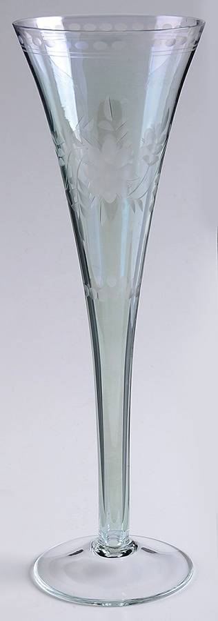 Antique Luster Green Trumpet Fluted Champagne by Royal Danube-1