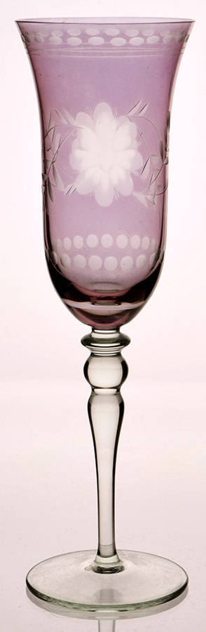Antique Luster Amethyst Fluted Champagne by Royal Danube-1