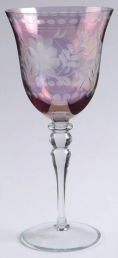 Antique Luster Amethyst Water Goblet by Royal Danube-1