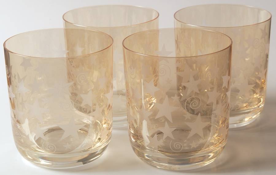 Stars Gold Double Old Fashioned by Rogaska-1