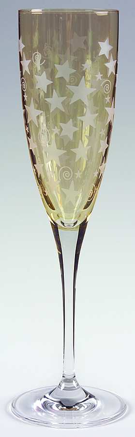 Stars Gold Fluted Champagne by Rogaska-1