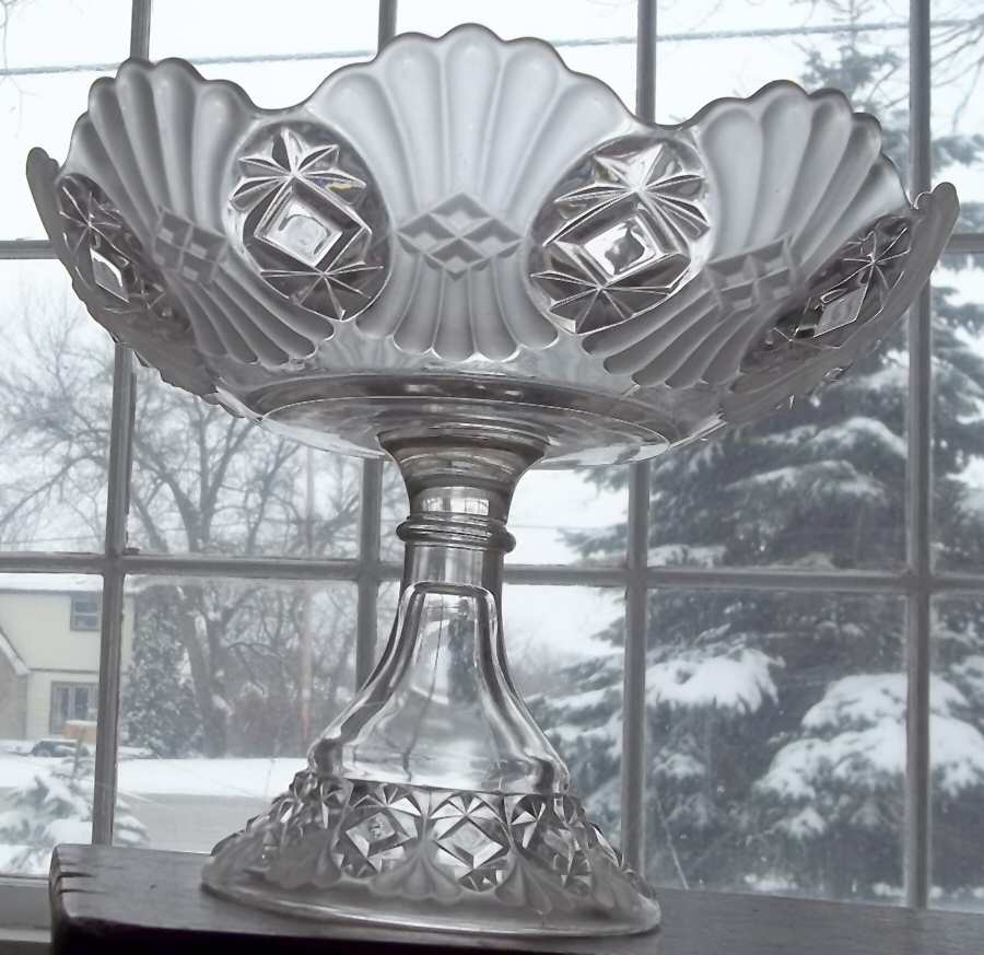 Vera Frosted Round Compote (Height X Width) by Robinson Glass Company-1