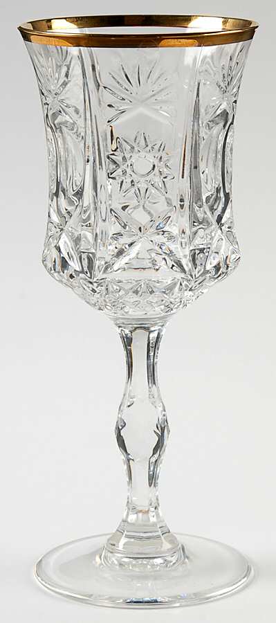 Impero Gold Water Goblet by Royal Crystal Rock-1