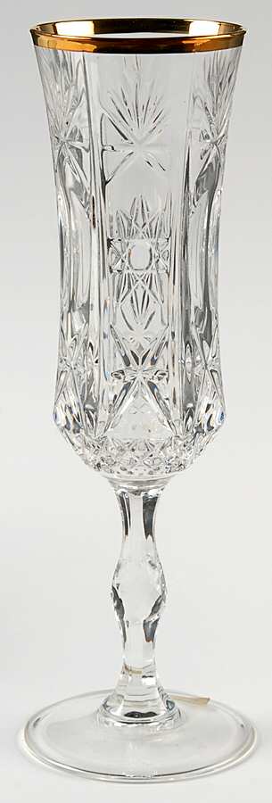 Impero Gold Fluted Champagne by Royal Crystal Rock-1