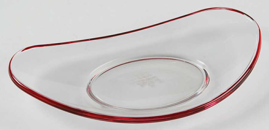 Free Spirit Red and Violet Oval Salad Plate by Rosenthal-1