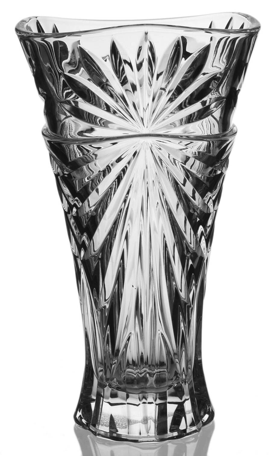 Oasis 9" Flower Vase by Royal Crystal Rock-1