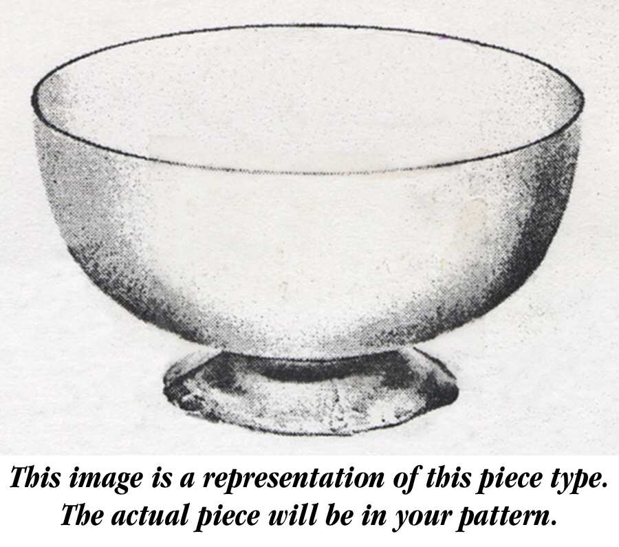 Rose Point Clear (Stem 3500, Gold Trim, Etched) Shape 3500 Footed Finger Bowl Only by Cambridge-1