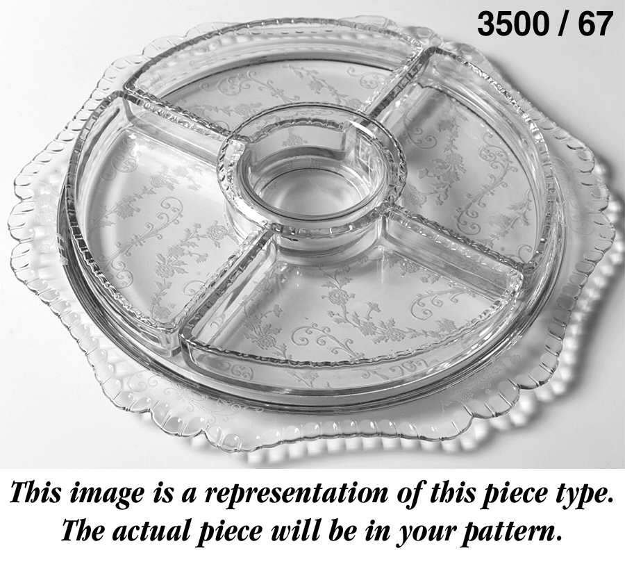 Gadroon Ruby 6 Pieces Relish Set by Cambridge-1