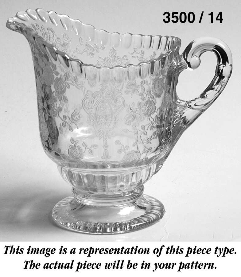 Gadroon Ruby Creamer (Shape 3500) by Cambridge-1
