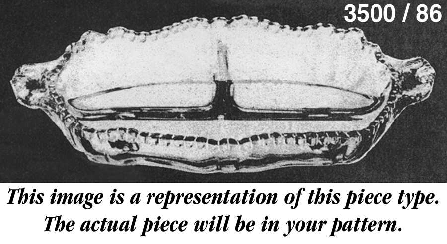 Gadroon Ruby #3500 86 3 Part Celery/Relish by Cambridge-1