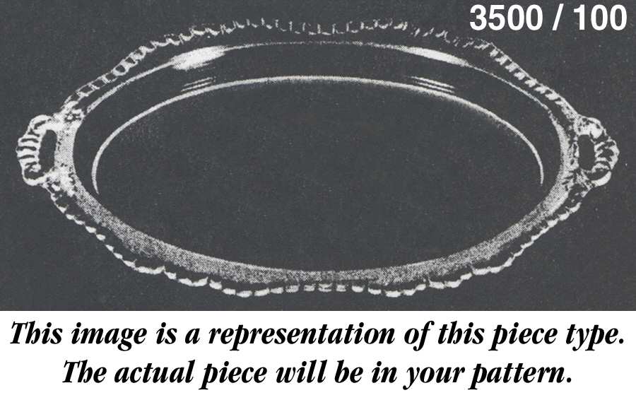 Gadroon Ruby 14" Oval Handled Tray by Cambridge-1