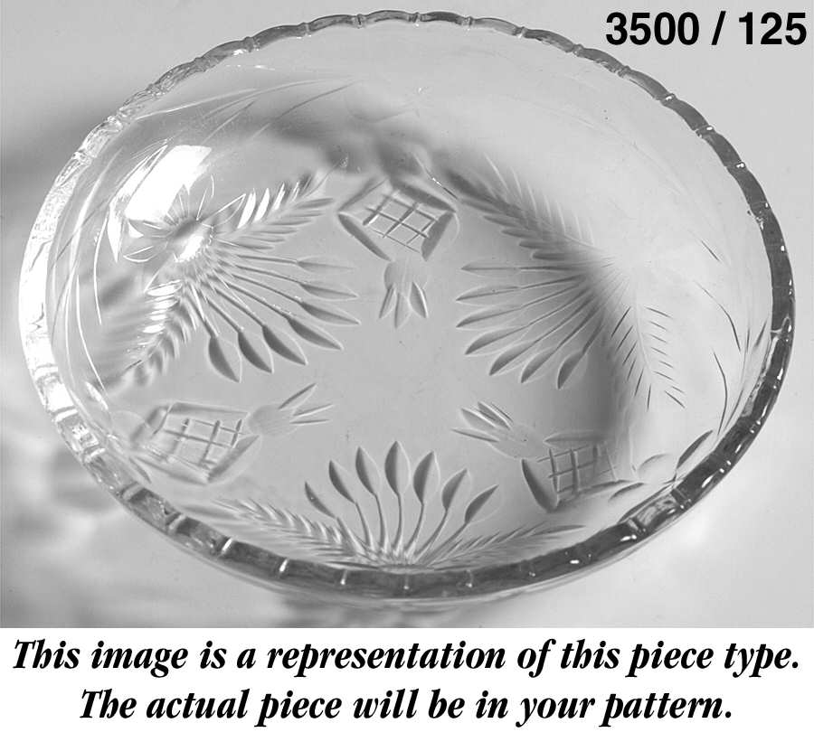 Gadroon Ruby 3 1/2" Round Ashtray (Shape 3500) by Cambridge-1