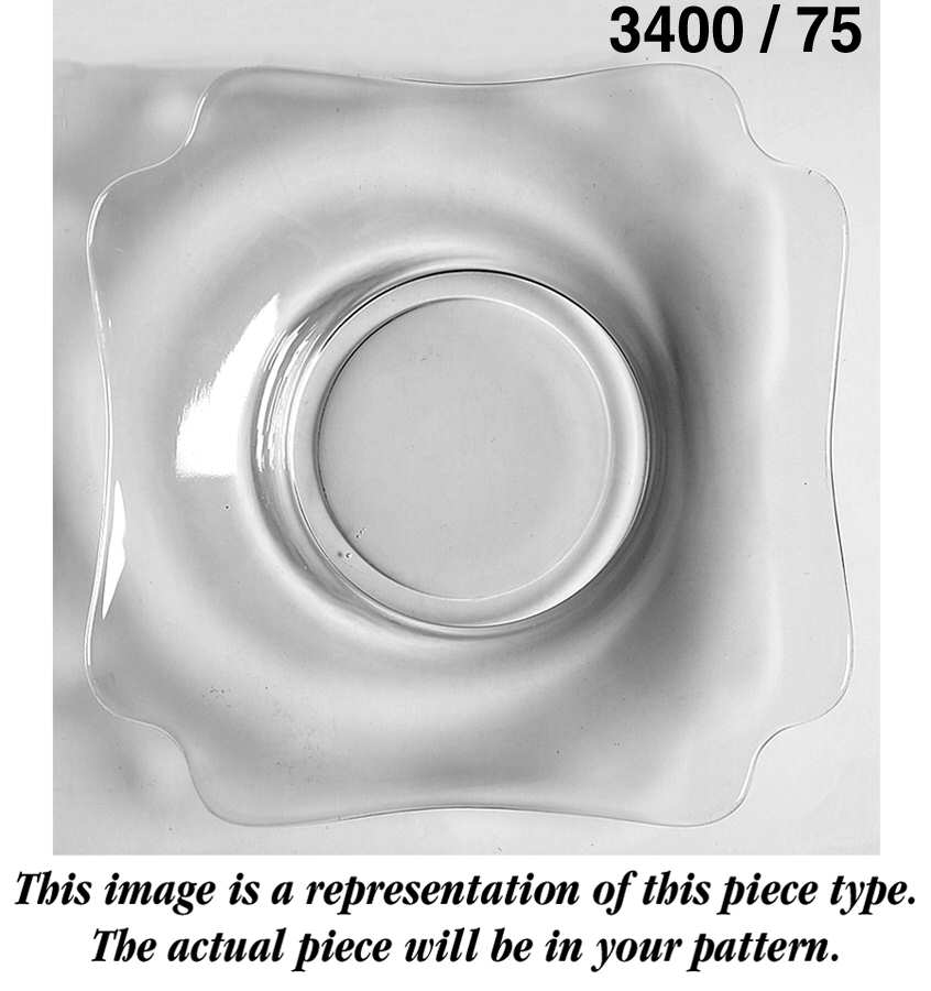 3400-1 Square Saucer for Square  Cup & Saucer  (Shape 340 by Cambridge-1