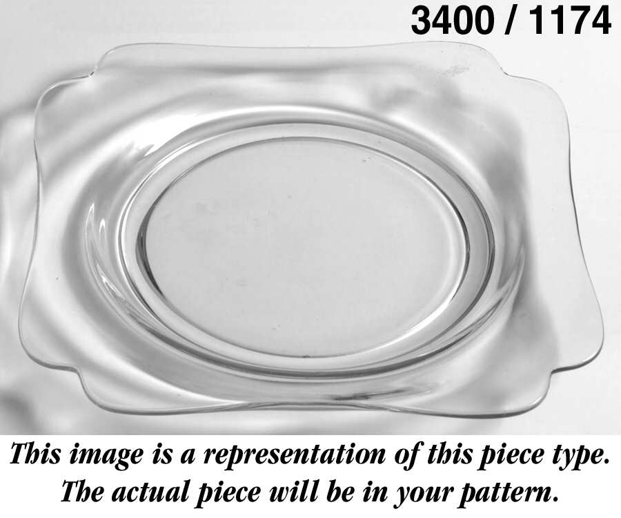 3400-1 3400 Square Bread & Butter Plate by Cambridge-1