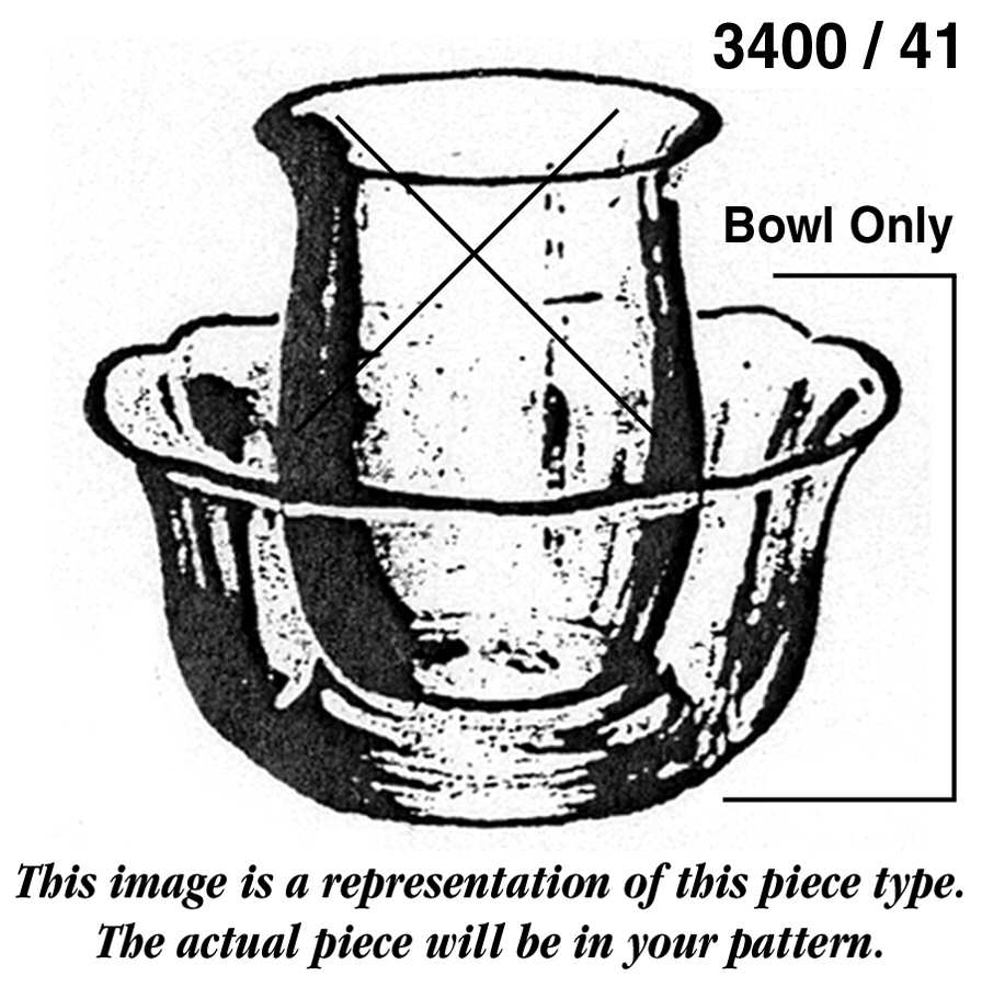 3400-1 3400/41 Frappe Set, Bowl Only by Cambridge-1