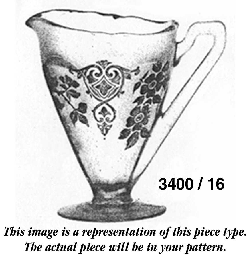 3400-1 3400/16 Footed Creamer by Cambridge-1