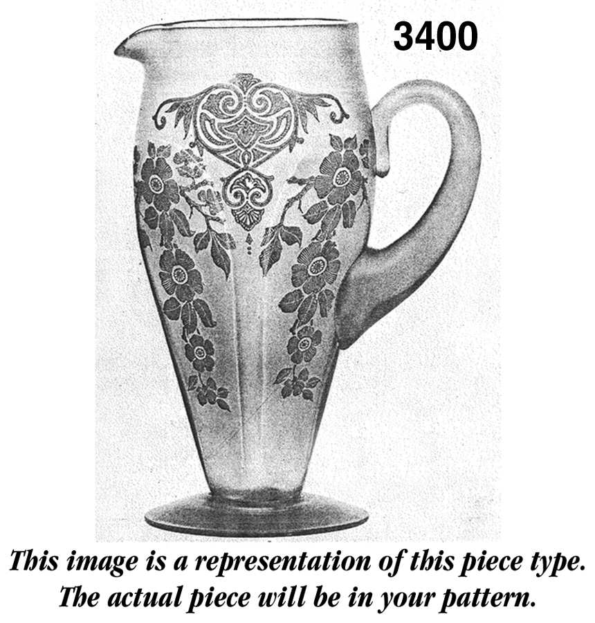3400-1 3400 50 Oz Footed Jug by Cambridge-1