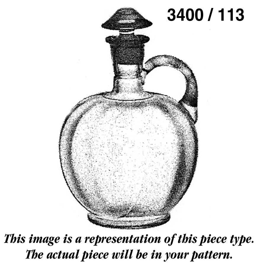 3400-1 3400/113 Decanter & Stopper by Cambridge-1