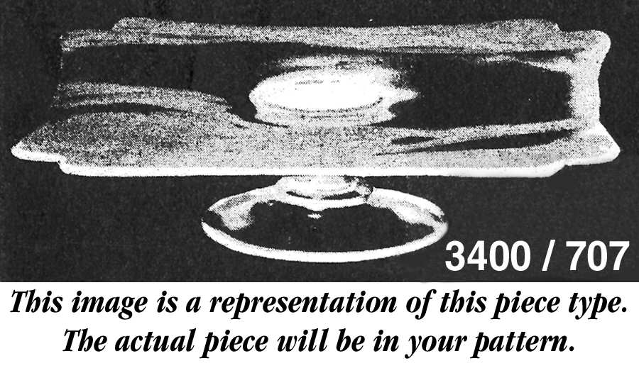 3400-1 Footed Cake Plate Shape (3400/707) by Cambridge-1