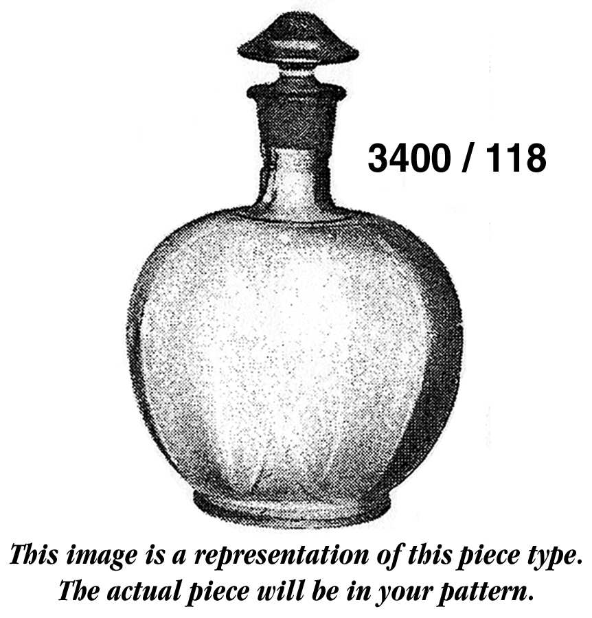 3400 Light Emerald 3400/118 Decanter & Stopper by Cambridge-1