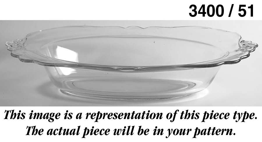 3400-1 #3400 10" Oval Baker/Vegetable by Cambridge-1