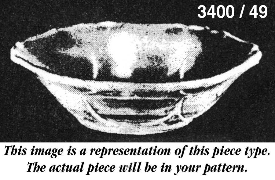 3400-1 Cranberry Bowl (Shape 3400) by Cambridge-1