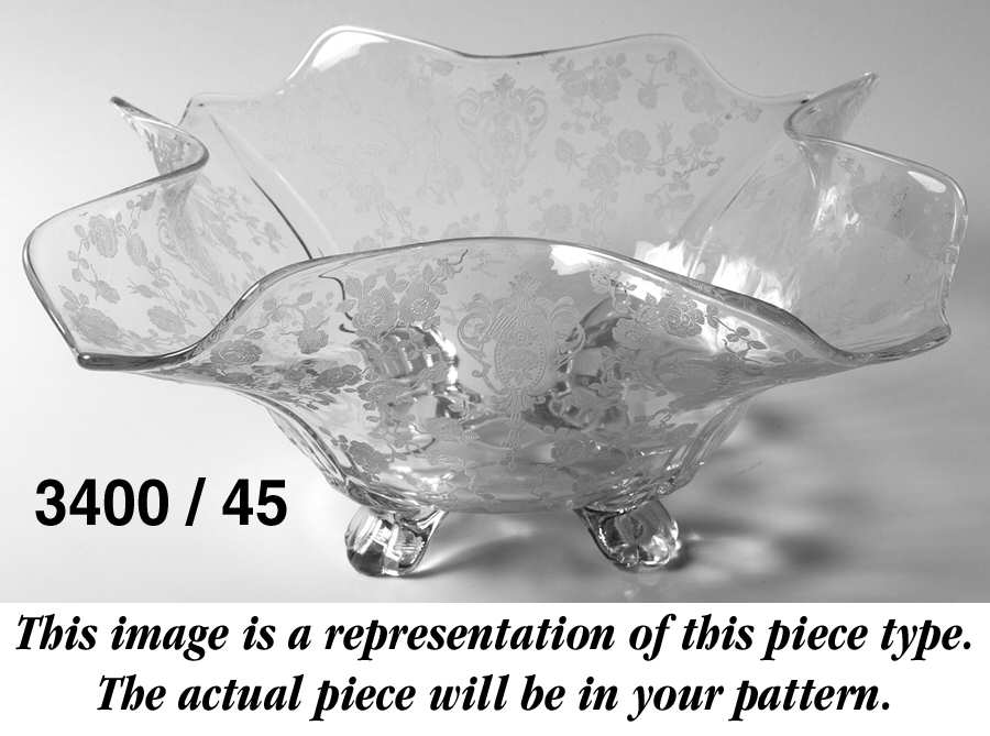 Adonis 3400 11" 4 Toed Fancy Edge Bowl by Cambridge-1