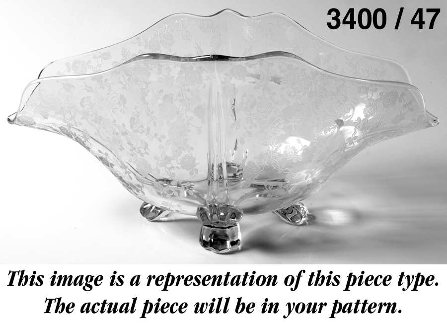 3400-1 3400 4 Toed Narrow Crimped Bowl by Cambridge-1