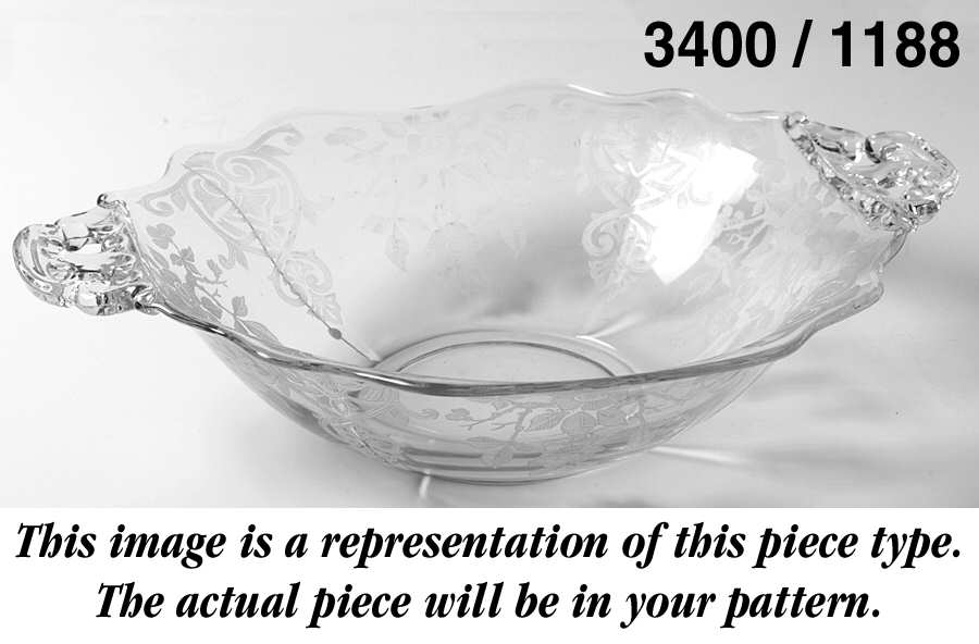 3400-1 11" Handled Bowl (3400 Shape) by Cambridge-1