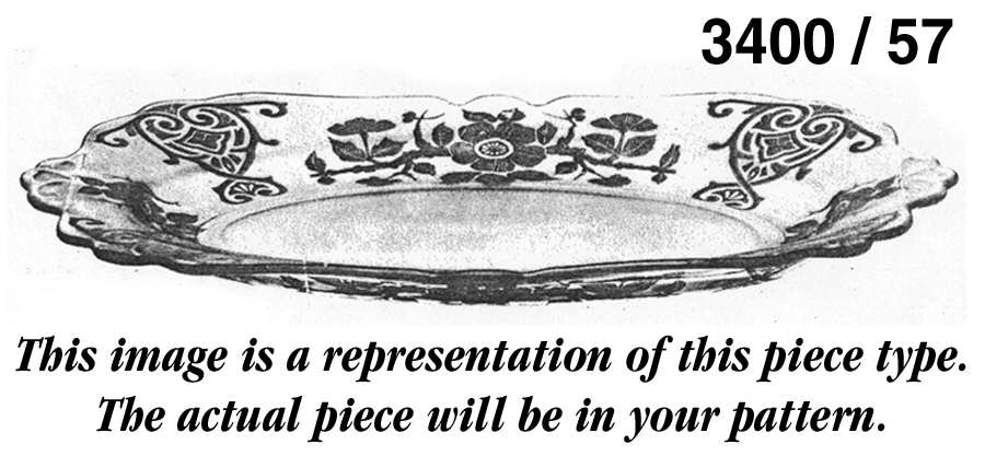 3400-1 #3400 11" Oval Platter by Cambridge-1