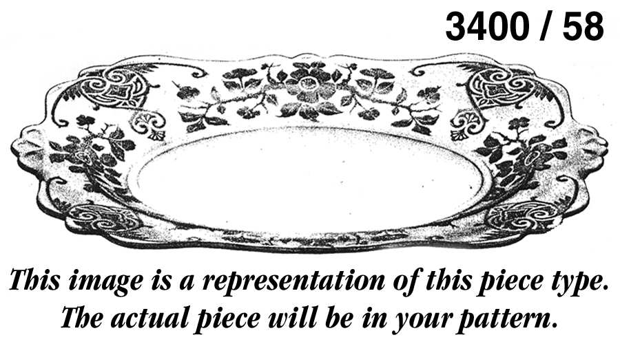3400-1 #3400 13" Oval Platter by Cambridge-1
