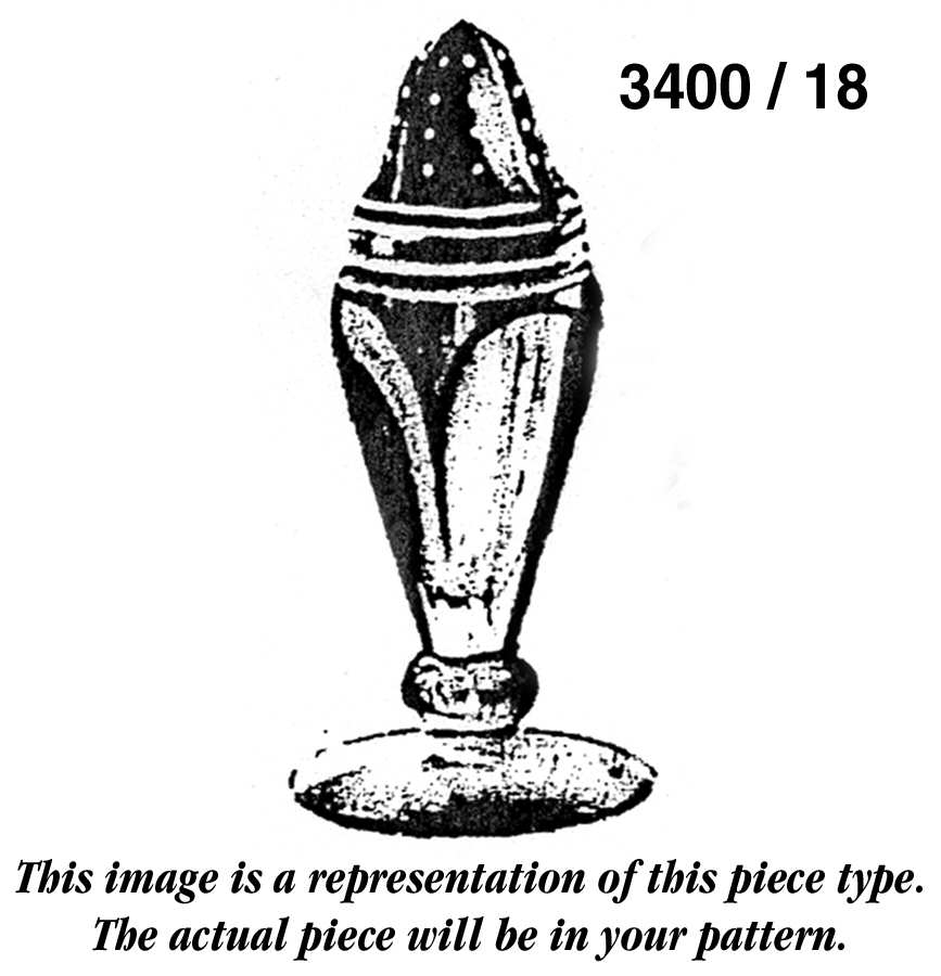 3400-1 3400/18 Footed Shaker with Metal Lid by Cambridge-1