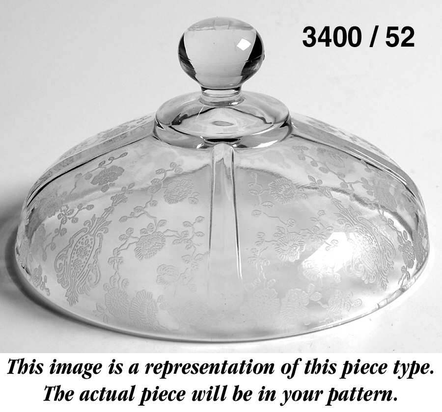 3400-1 Lid w/Round Knob for 3400 Round Butter by Cambridge-1